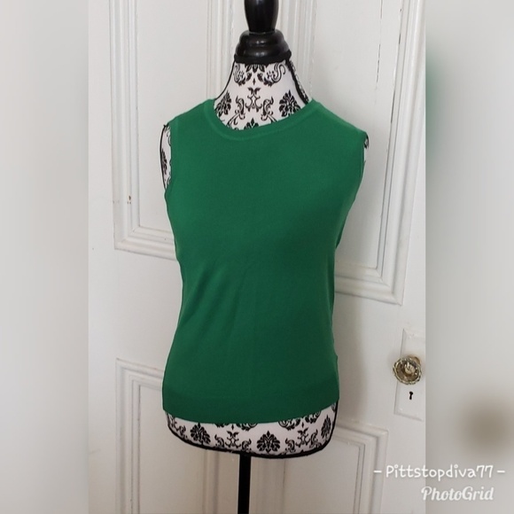 🎉Charter Club Emerald Green Sweater Vest/Cami - Picture 1 of 2